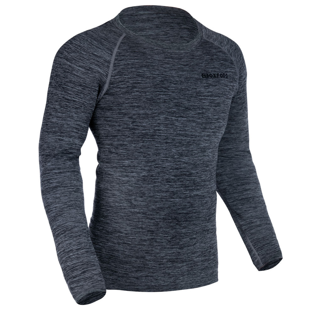 OXFORD ADVANCE BASE LAYERS TOP CHARCOAL MARL