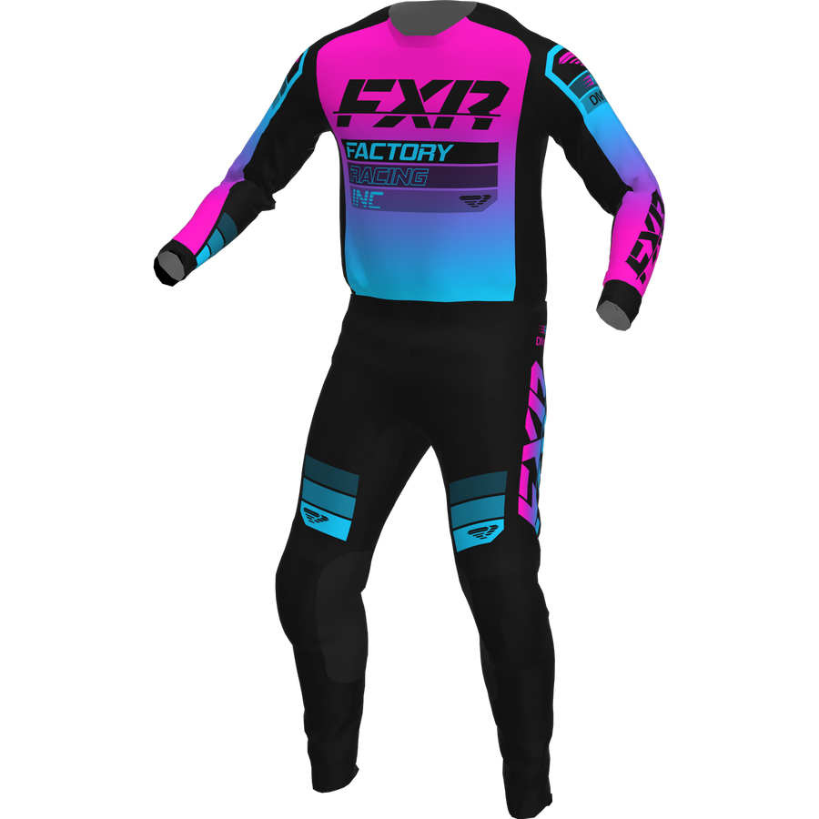 FXR CLUTCH MX COMBO (BLACK SKY PINK)