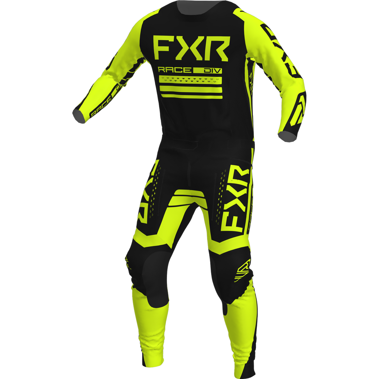 FXR CONTENDER MX COMBO KIT (BLACK HIVIS)