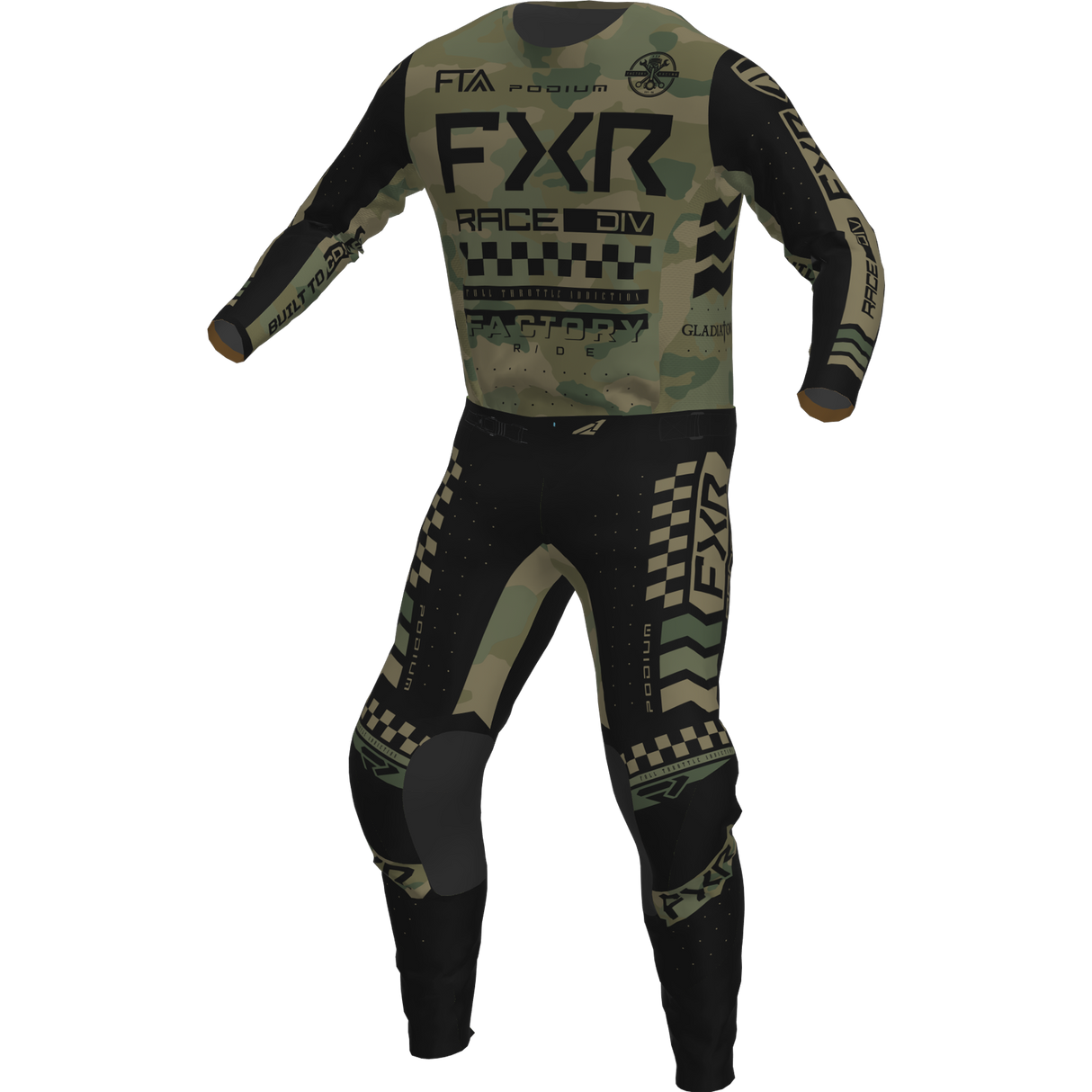 FXR PODIUM GLADIATOR MX COMBO KIT (CAMO)