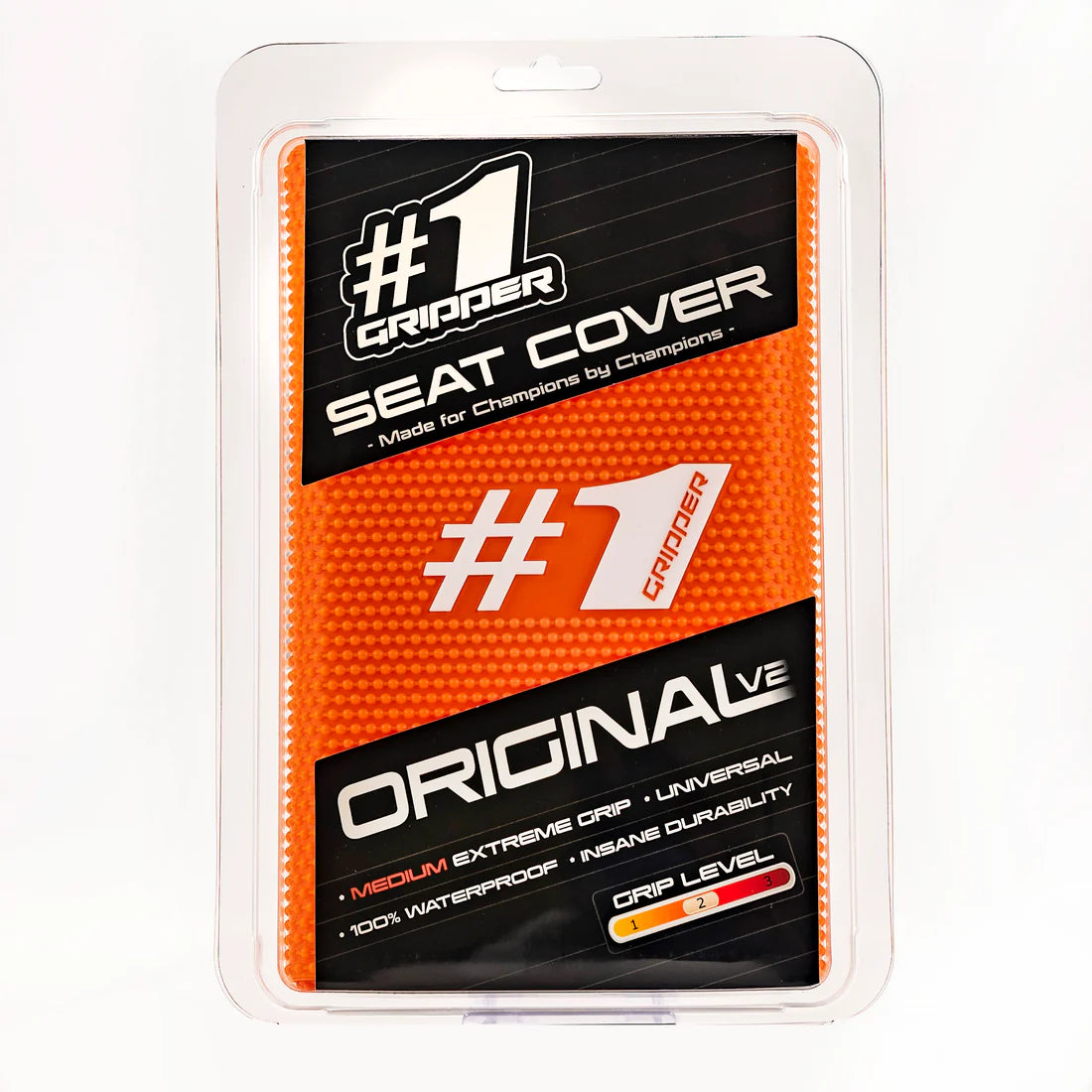 #1 GRIPPER ORIGINAL V2 Seat Cover - Orange