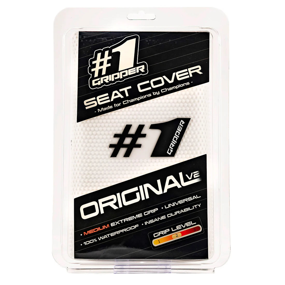 #1 GRIPPER ORIGINAL V2 Seat Cover - White