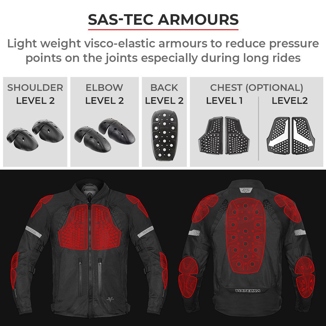 VIATERRA SPENCER STREET MESH MOTORCYCLE JACKET