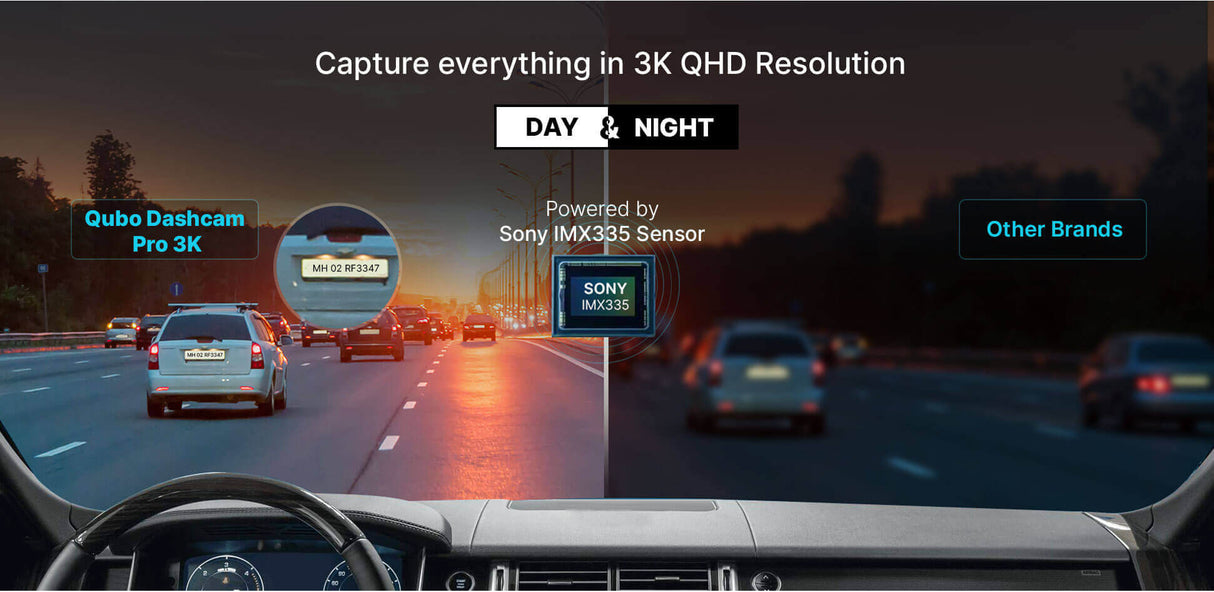 QUBO DASHCAM PRO 3K W/ PARKING MONITORING