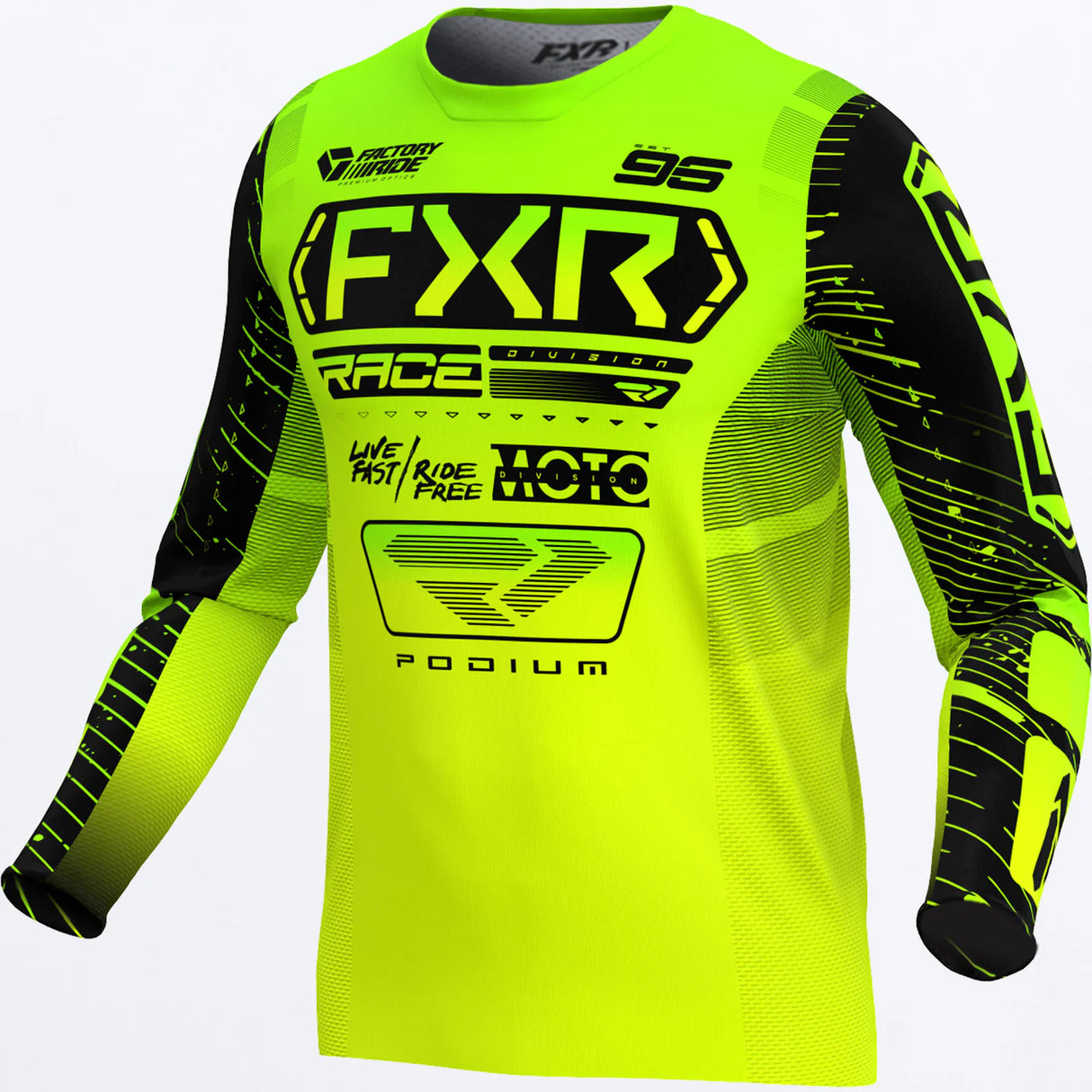 FXR PODIUM MX COMBO 2025 (Hivis Lime Black)