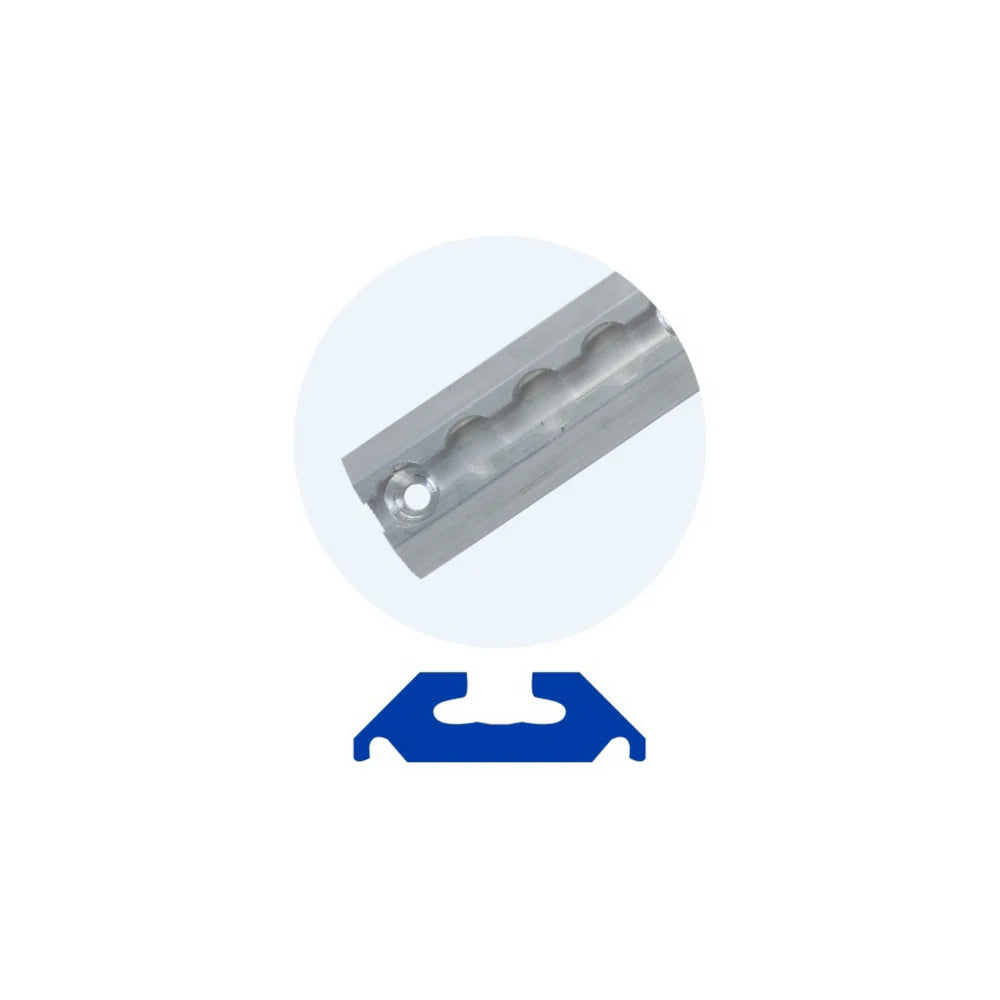 MOTOCINCH MOTO TRACK ANGLED ALUMINIUM L-TRACK (AIRLINE TRACK)