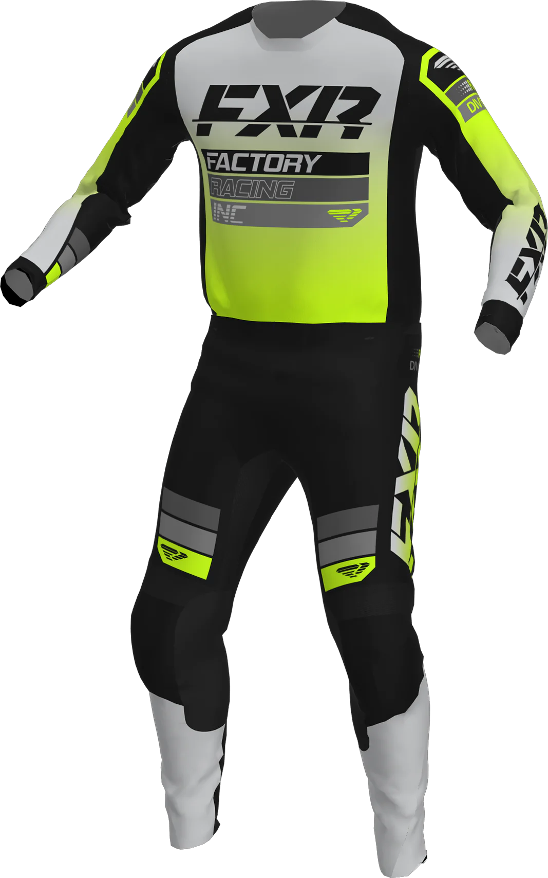 FXR CLUTCH MX COMBO (BLACK ORANGE HIVIS)