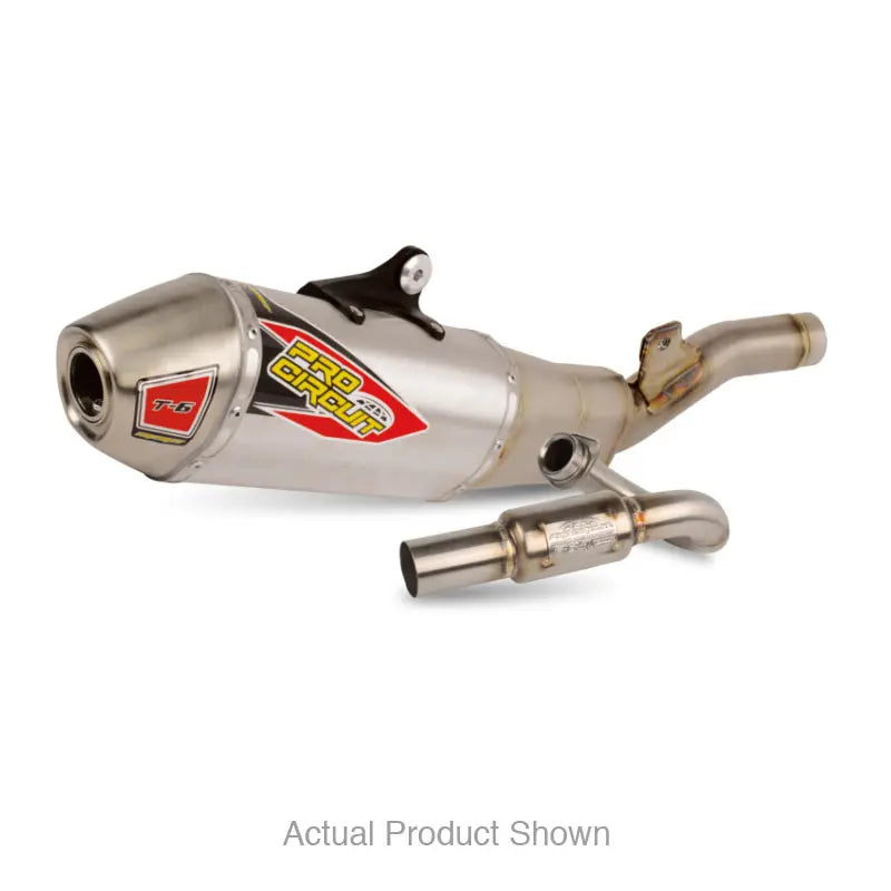 PROCIRCUIT T-6 STAINLESS SYSTEM W/REMOVABLE SPARK ARRESTOR, KX250F '25-26