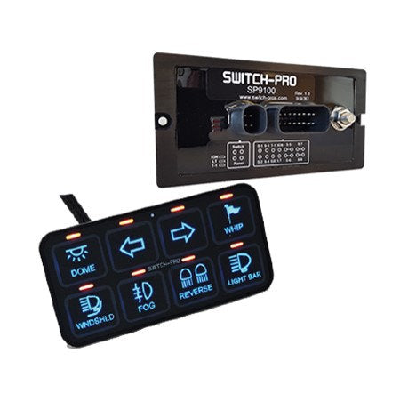 SWITCH PROS SP-9100 - RGB 8 BUTTON SOLID STATE SWITCH PANEL