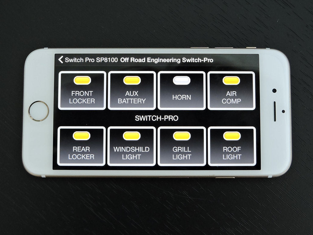 SWITCH PROS SP-9100 - RGB 8 BUTTON SOLID STATE SWITCH PANEL