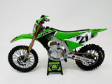 NEWRAY KAWASAKI SCALE FACTORY T KX450F JASON ANDERSON 1:12