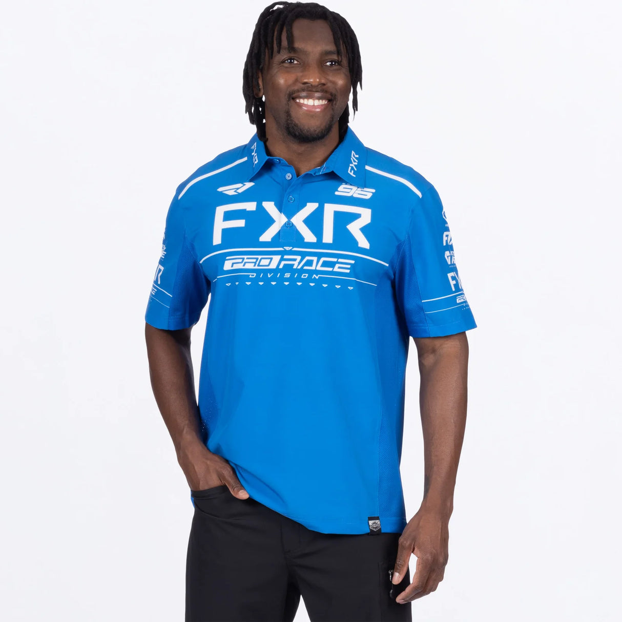 Men's Race Div Performance UPF Polo Shirt