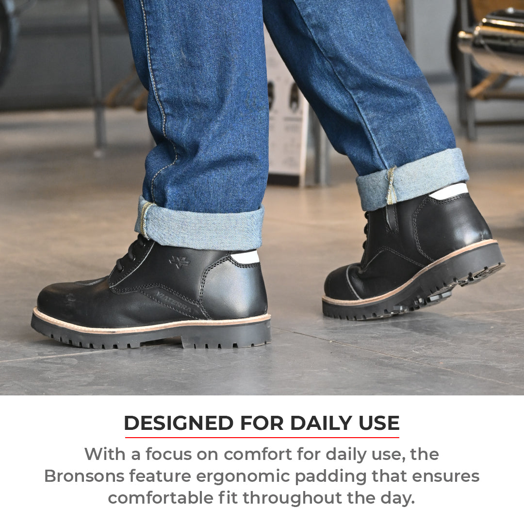VIATERRA BRONSON - RETRO MOTORCYCLE RIDING BOOTS