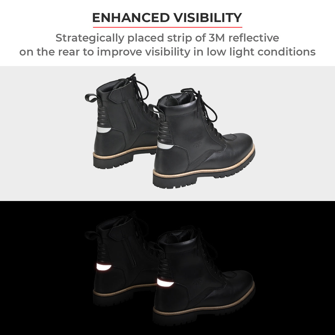 VIATERRA BRONSON - RETRO MOTORCYCLE RIDING BOOTS