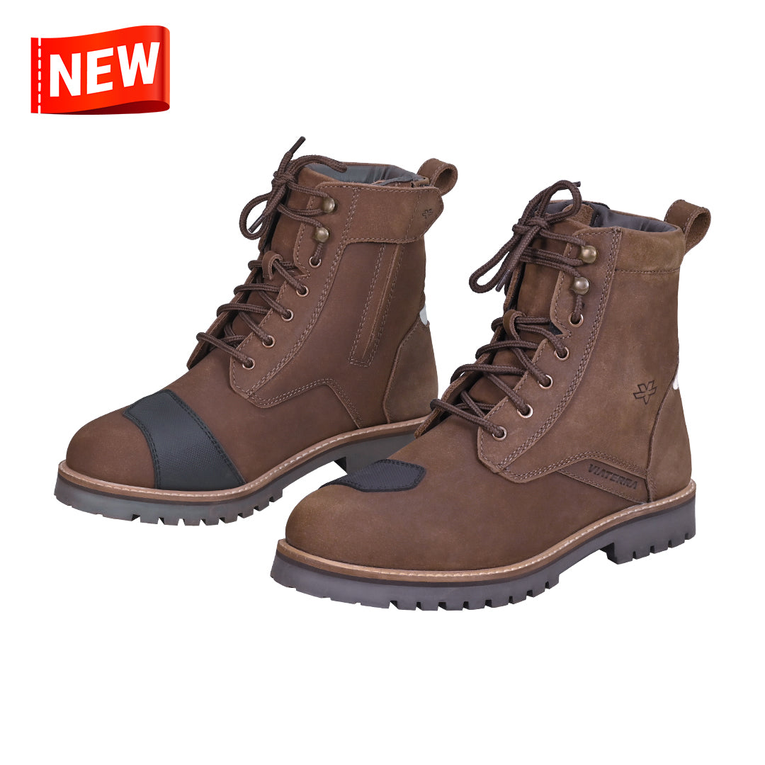VIATERRA BRONSON - RETRO MOTORCYCLE RIDING BOOTS FOR WOMEN