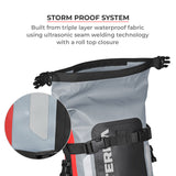VIATERRA DRYBAG 8L - 100% WATERPROOF MOTORCYCLE TAILBAG/ REAR RACK BAG (UNIVERSAL WITH VERSATILE MOUNTING)