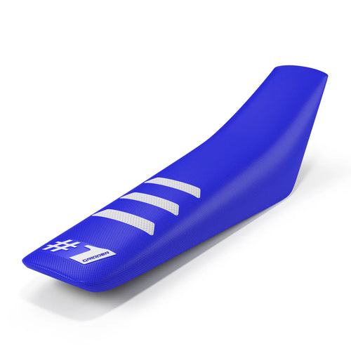 #1 GRIPPER Light Rib Seat Cover - Blue/White
