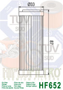 HIFLOFILTRO OIL FILTER - HF652 - KTM