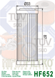HIFLOFILTRO OIL FILTER - HF652 - KTM