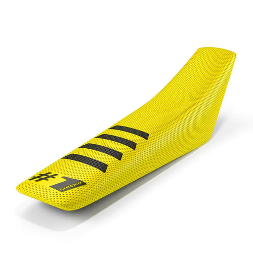 #1 GRIPPER RIBBED Seat Cover - Yellow/Black