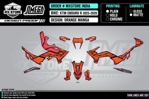 ORANGE MANGA (KTM Enduro R)