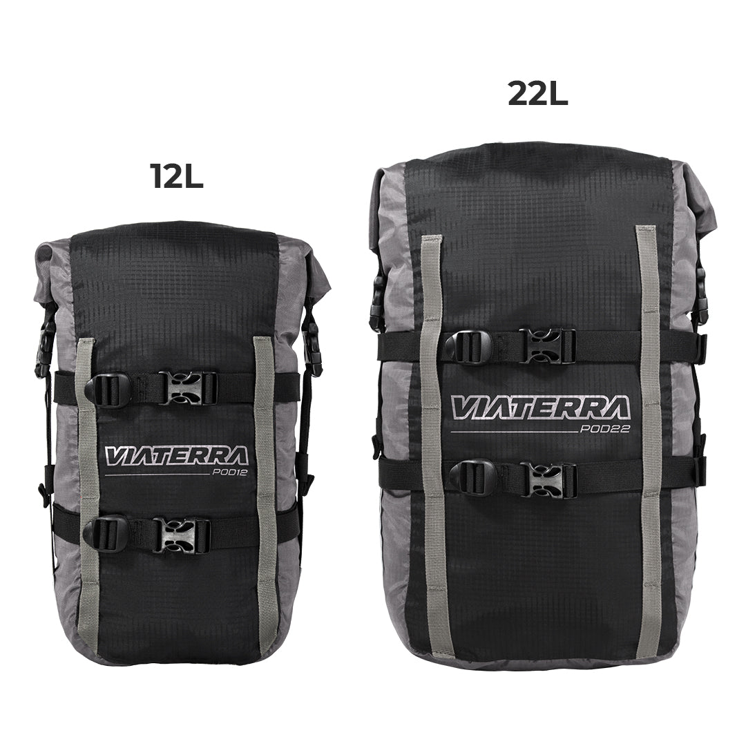 VIATERRA POD - 100% WATERPROOF MOTORCYCLE TAIL BAG