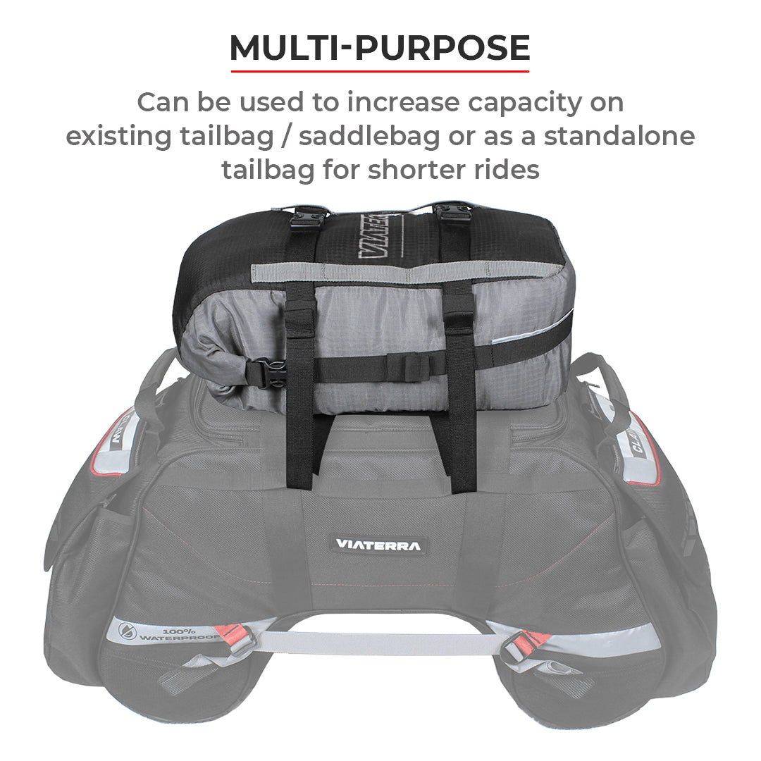 Viaterra Drybag 40L 100% Waterproof Motorcycle Tail Bag (Universal)– Moto  Central