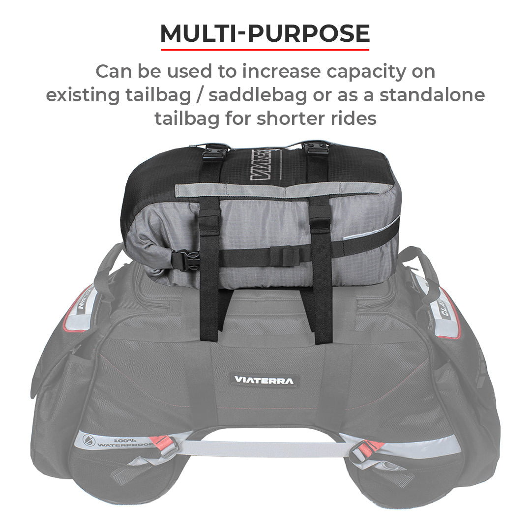 VIATERRA POD - 100% WATERPROOF MOTORCYCLE TAIL BAG