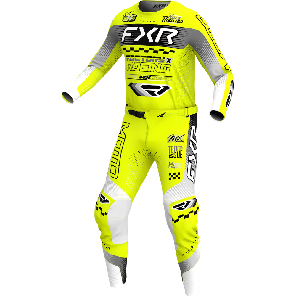 FXR Podium Gladiator MX Combo Kit 2026 HiVis/Black/Grey