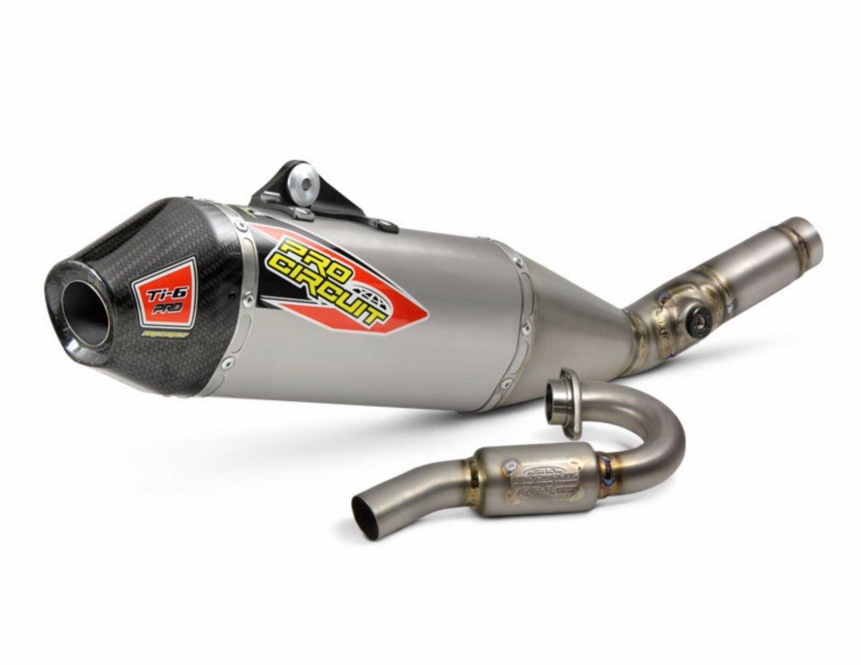 PRO CIRCUIT TI-6 PRO SYSTEM W/CARBON END CAP, KX250F 2021-'24