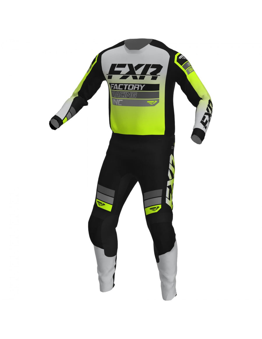 FXR CLUTCH MX COMBO (BLACK GREY HIVIS)