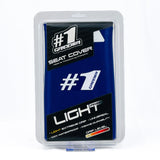 #1 GRIPPER Light Rib Seat Cover - Blue/White