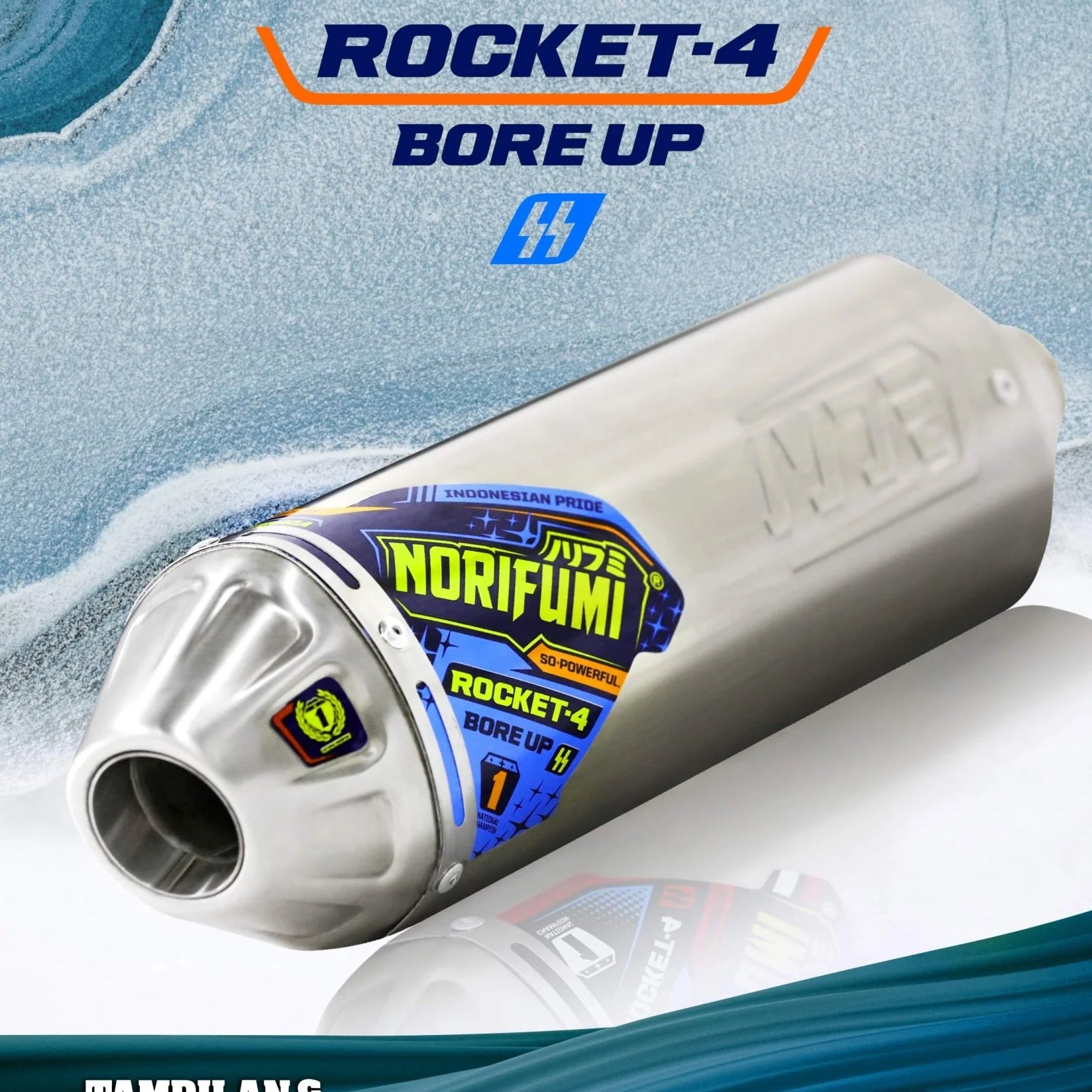 NORIFUMI ROCKET-4 EXHAUST (XPULSE 200 FULL SYSTEM)