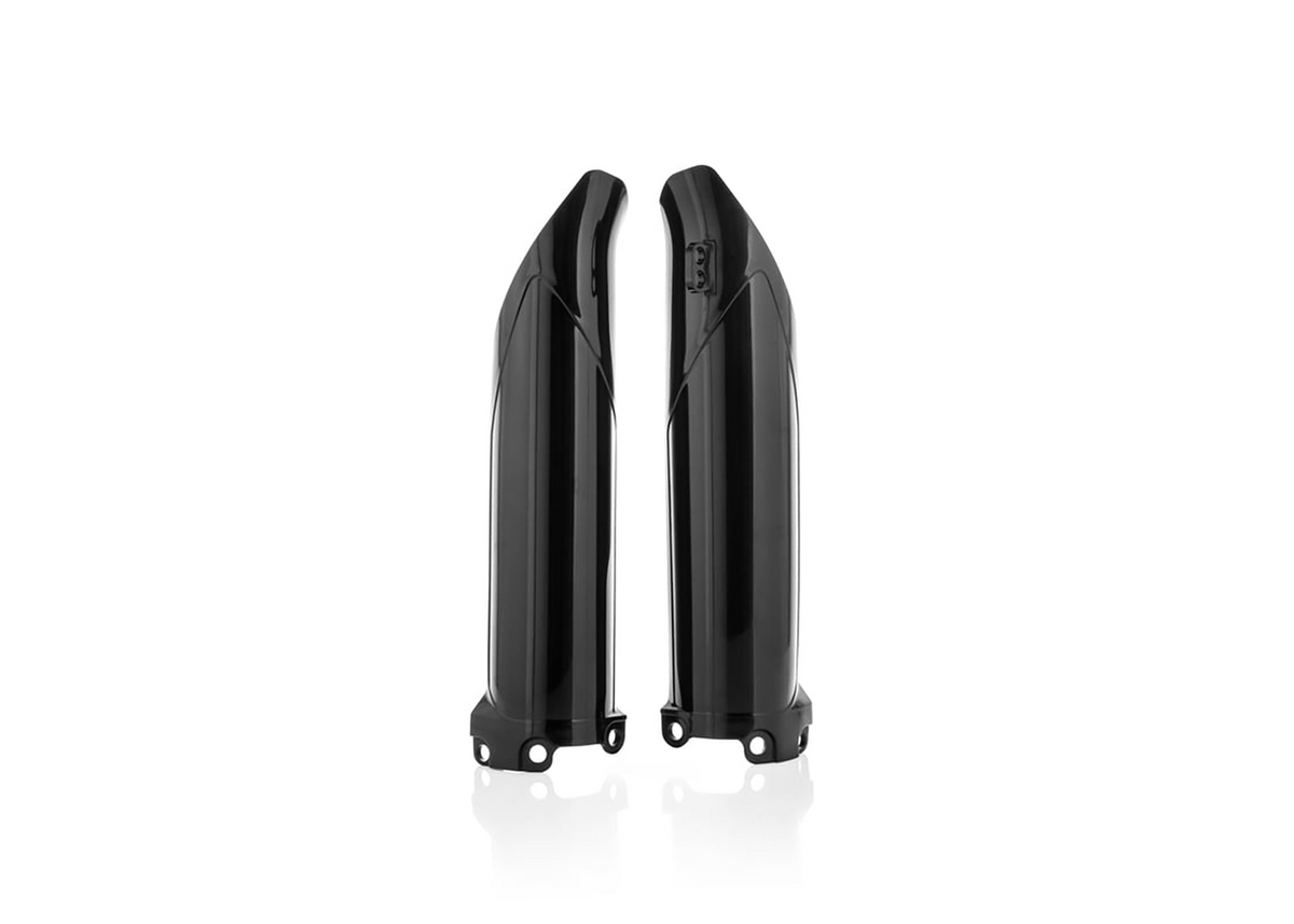 Acerbis Lower Fork Cover Set - Black Replacement Covers For Kawasaki KX450F 2006-2008